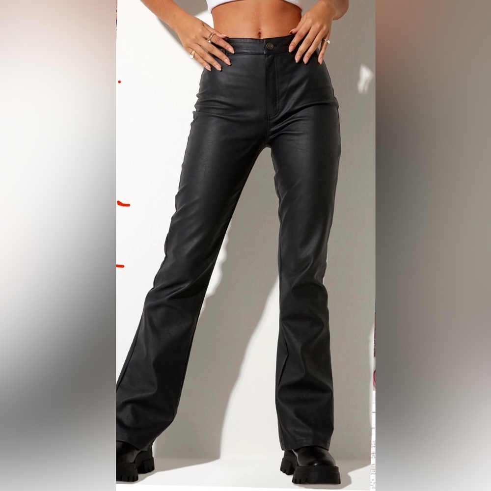 Motel black Zova wide leg trouser